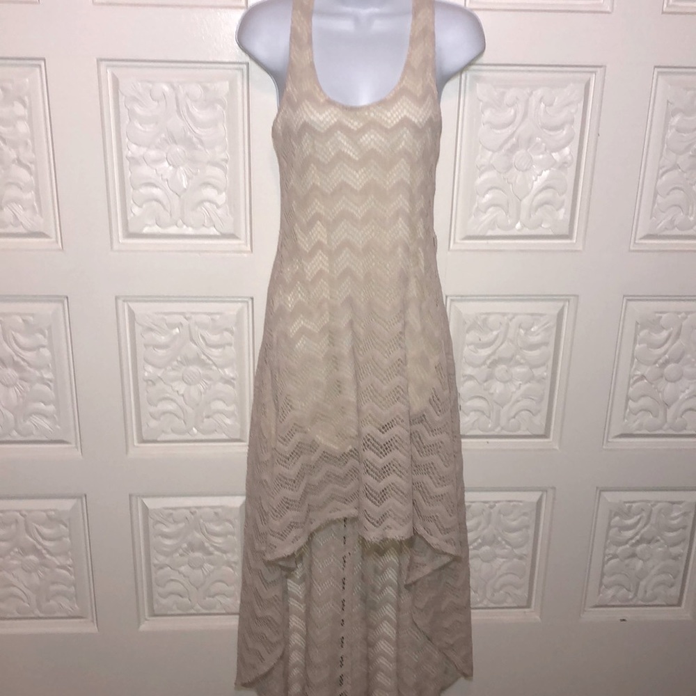 A’gaci Women’s Hi Low Lace Dress M